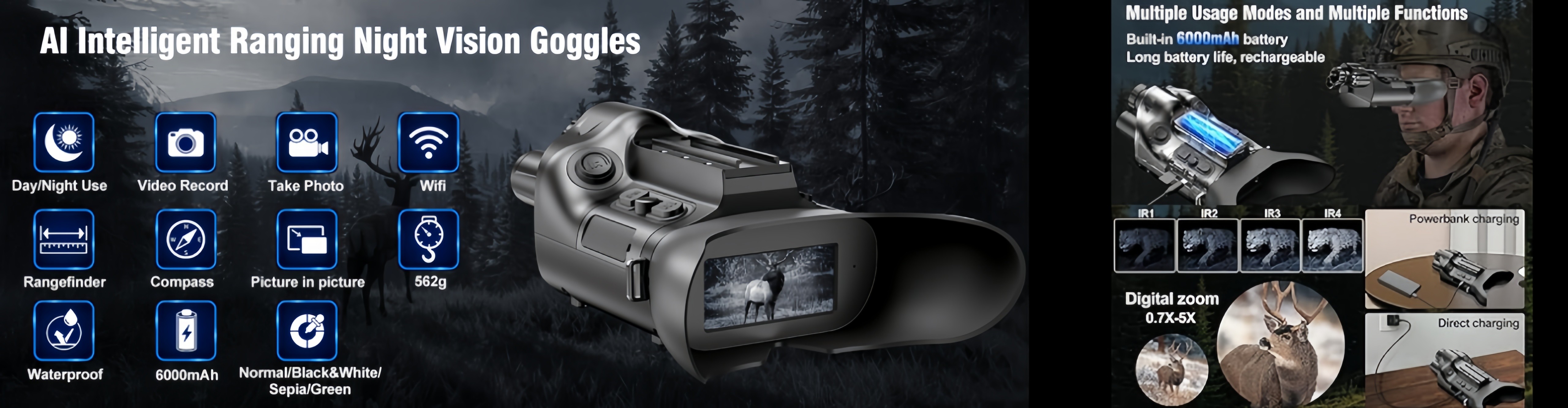 গুণ Night Vision Goggles কারখানা
